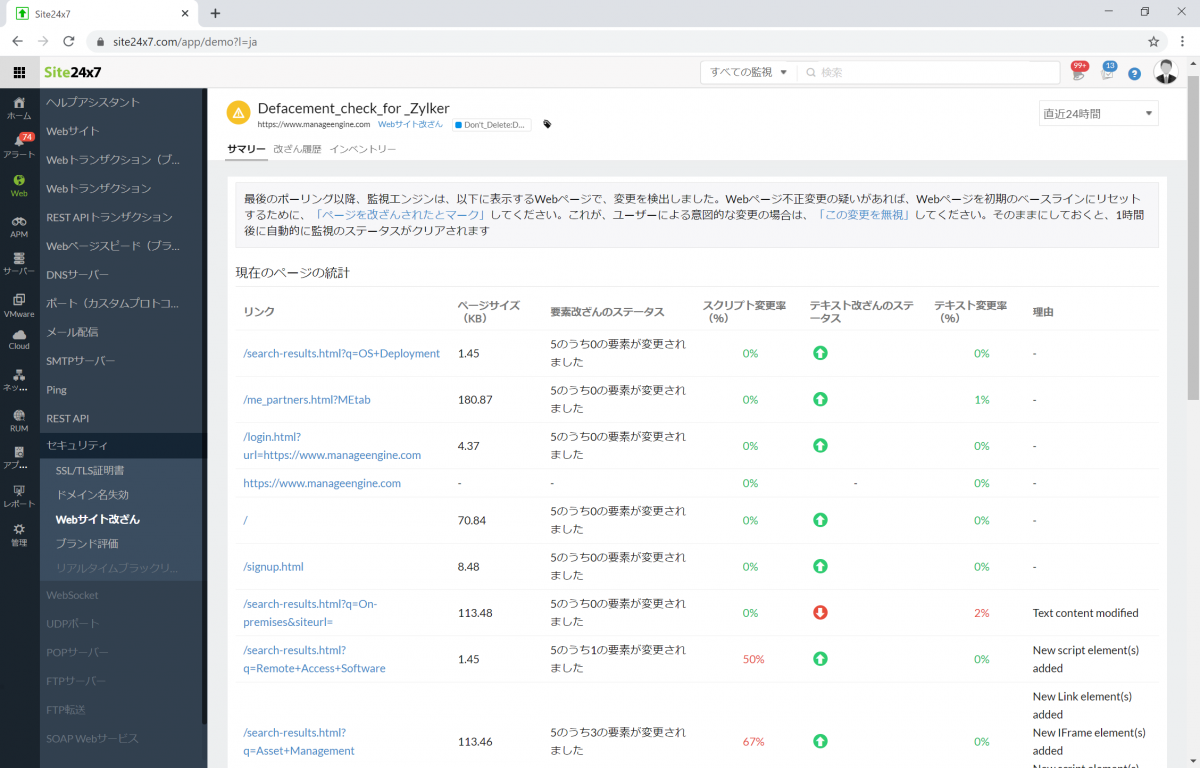 Web改ざん検知を簡単に始められるクラウド型監視サービス